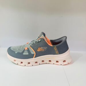 Skechers Glide Step Pro Slip Ins Grey/Orange Donna