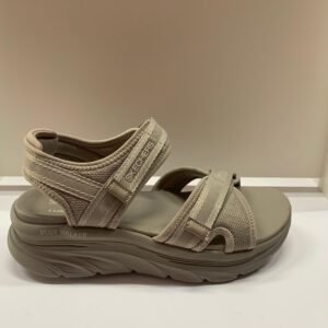 Skechers D'Lux Walker Taupe Sandalo Donna